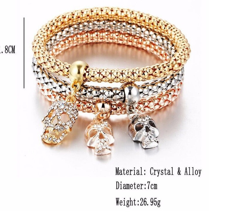 Alloy Tricolor Set Stretch Popcorn Corn Chain – Glintora