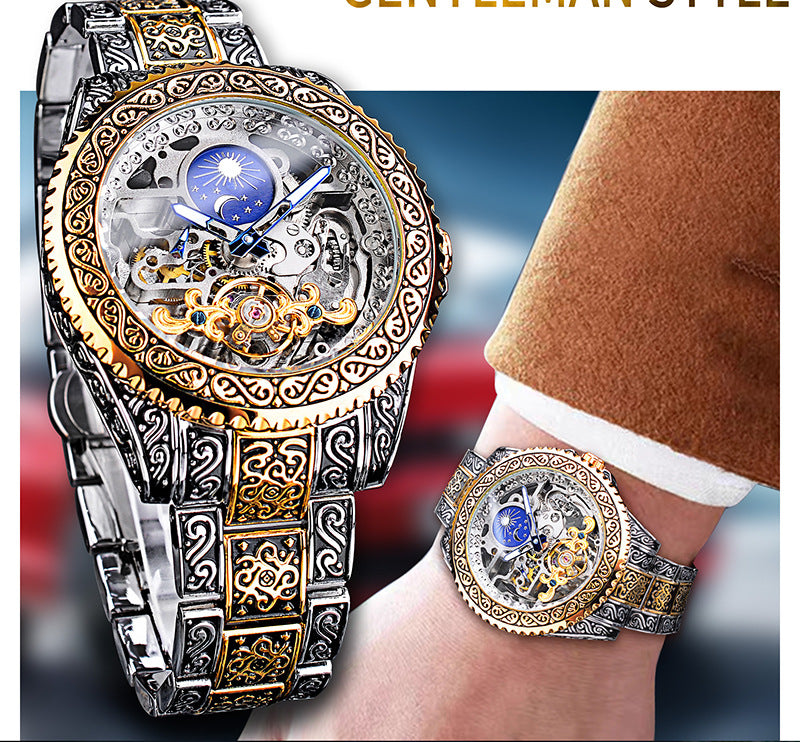 Forsining Skeleton Tourbillon Watch